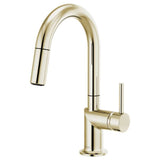 Brizo - Odin Pull-Down Prep Faucet with Arc Spout - Less Handle - Polished Nickel