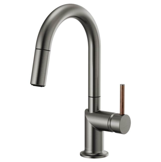 Brizo - Odin Pull-Down Prep Faucet with Arc Spout - Less Handle - Luxe Steel