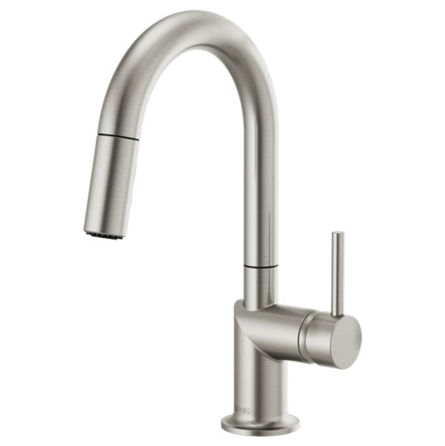 Brizo - Odin Pull-Down Prep Faucet with Arc Spout - Less Handle - Stainless