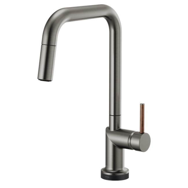 Brizo - Odin SmartTouch Pull-Down Kitchen Faucet with Square Spout - Less Handle - Luxe Steel