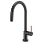 Brizo - Odin SmartTouch Pull-Down Kitchen Faucet with Arc Spout - Less Handle - Matte Black