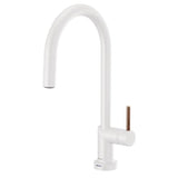Brizo - Jason Wu for BrizoE SmartTouch Pull-Down Kitchen Faucet with Arc Spout - Less Handle - Matte White