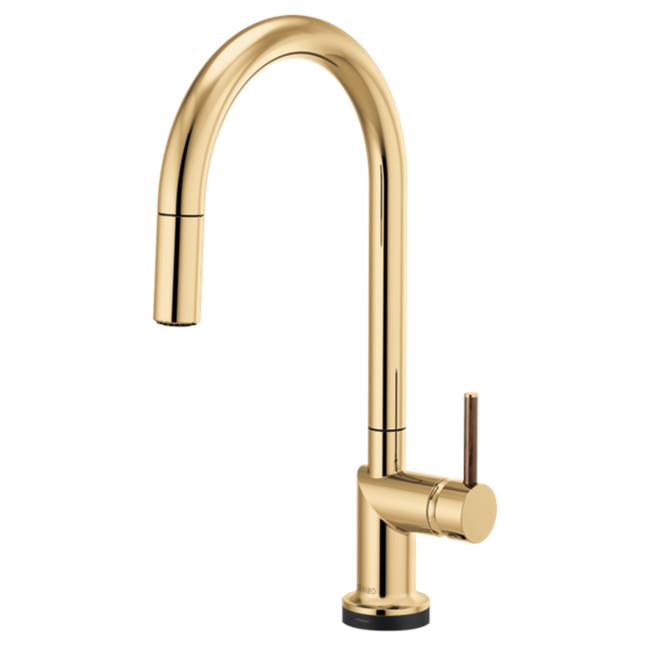 Brizo - Odin SmartTouch Pull-Down Kitchen Faucet with Arc Spout - Less Handle - Polished Gold