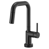 Brizo - Odin SmartTouch Pull-Down Prep Kitchen Faucet with Square Spout - Less Handle - Matte Black