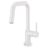 Brizo - Jason Wu for BrizoE SmartTouch Pull-Down Prep Kitchen Faucet with Square Spout - Less Handle - Matte White