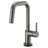 Brizo - Odin SmartTouch Pull-Down Prep Kitchen Faucet with Square Spout - Less Handle - Luxe Steel