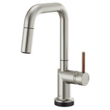 Brizo - Odin SmartTouch Pull-Down Prep Kitchen Faucet with Square Spout - Less Handle - Stainless