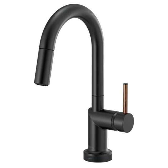Brizo - Odin SmartTouch Pull-Down Prep Kitchen Faucet with Arc Spout - Less Handle - Matte Black