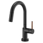 Brizo - Odin SmartTouch Pull-Down Prep Kitchen Faucet with Arc Spout - Less Handle - Matte Black