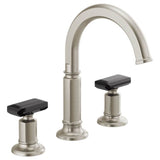 Brizo - Invari Widespread Lavatory Faucet with Arc Spout - Less Handles 1.5 GPM - Luxe Nickel