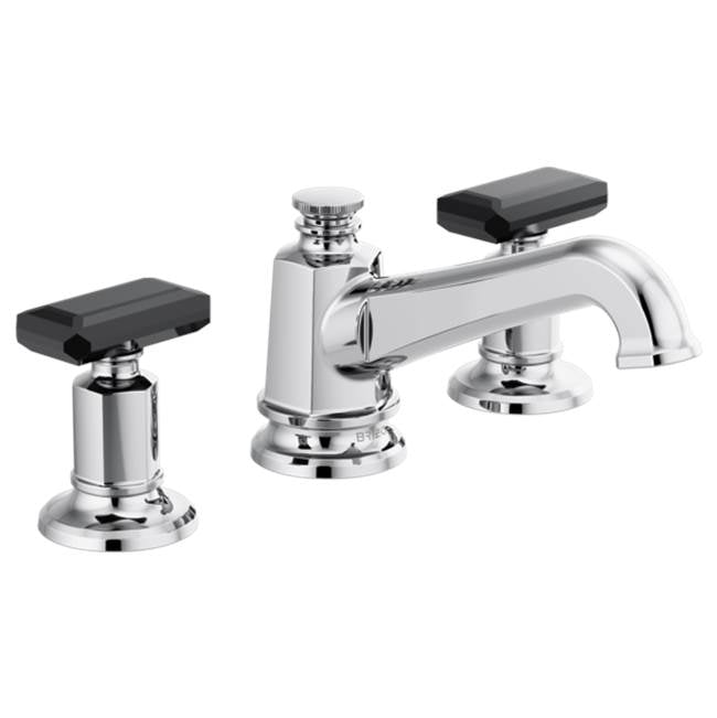 Brizo - Invari Widespread Lavatory Faucet with Angled Spout - Less Handles 1.5 GPM - Chrome