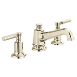 Brizo - Invari Widespread Lavatory Faucet with Angled Spout - Less Handles 1.5 GPM - Polished Nickel