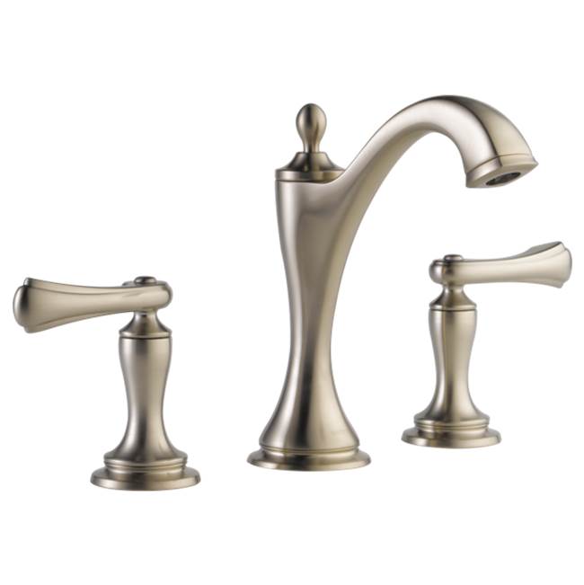 Brizo - Charlotte Widespread Lavatory Faucet - Less Handles 1.5 GPM - Brushed Nickel