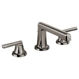 Brizo - LevoirE Widespread Lavatory Faucet With Low Spout - Less Handles - Brilliance Black Onyx
