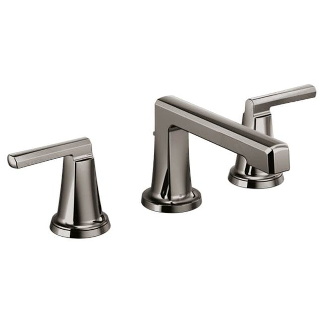 Brizo - LevoirE Widespread Lavatory Faucet With Low Spout - Less Handles - Brilliance Black Onyx