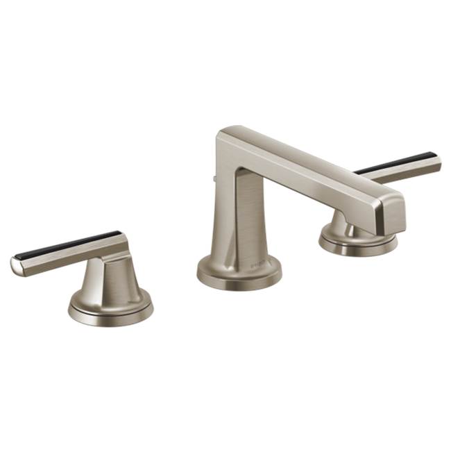 Brizo - LevoirE Widespread Lavatory Faucet with Low Spout - Less Handles 1.2 GPM - Luxe Nickel