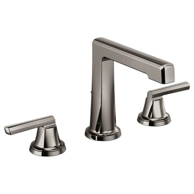 Brizo - LevoirE Widespread Lavatory Faucet With High Spout - Less Handles - Brilliance Black Onyx
