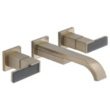 Brizo - Siderna Two-Handle Wall Mount Lavatory Faucet - Less Handles 1.2 GPM - Brushed Nickel