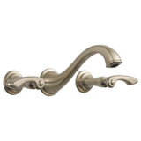 Brizo - Charlotte Two-Handle Wall Mount Lavatory Faucet - Less Handles 1.5 GPM - Brushed Nickel