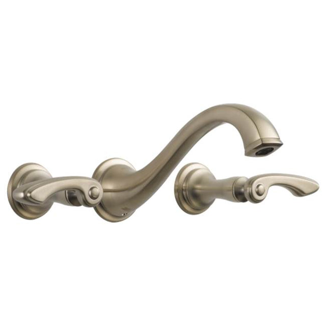 Brizo - Charlotte Two-Handle Wall Mount Lavatory Faucet - Less Handles 1.5 GPM - Brushed Nickel