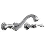 Brizo - Charlotte Two-Handle Wall Mount Lavatory Faucet - Less Handles 1.5 GPM - Chrome