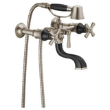Brizo - Traditional WALL MOUNT TUB FILLER UNIONS - Luxe Nickel