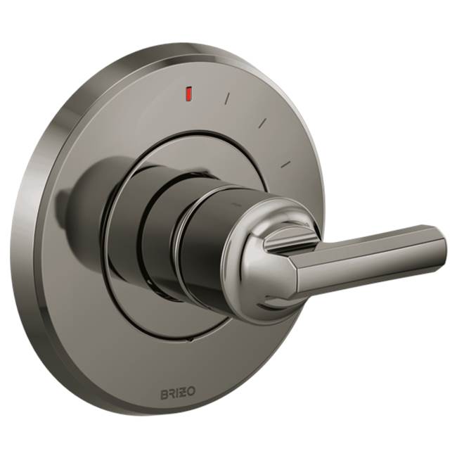 Brizo - LevoirE Pressure Balance Valve Only Trim - Less Handle - Brilliance Black Onyx