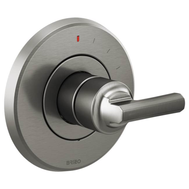 Brizo - LevoirE Pressure Balance Valve Only Trim - Less Handle - Luxe Steel