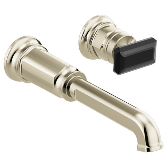 Brizo - Invari Two-Hole, Single-Handle Wall Mount Lavatory Faucet - Less Handle 1.2 GPM - Polished Nickel