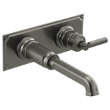 Brizo - Invari Two-Hole, Single-Handle Wall Mount Lavatory Faucet - Less Handle 1.5 GPM - Luxe Steel