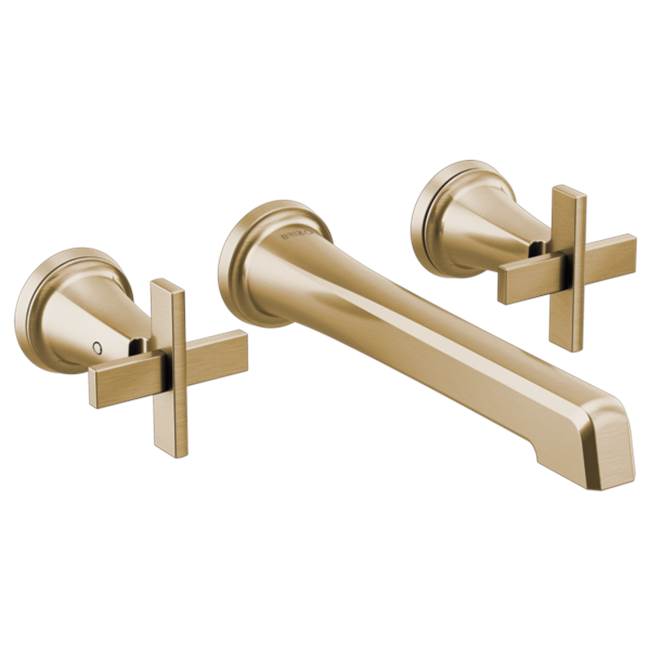Brizo - LevoirE Two-Handle Wall Mount Lavatory Faucet - Less Handles 1.2 GPM - Luxe Gold