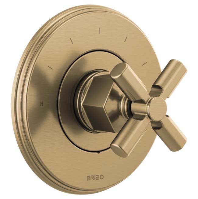 Brizo - Invari Sensori Thermostatic Valve Trim - Less Handle - Luxe Gold