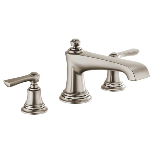 Brizo - Rook Roman Tub Faucet - Less Handles - Luxe Nickel
