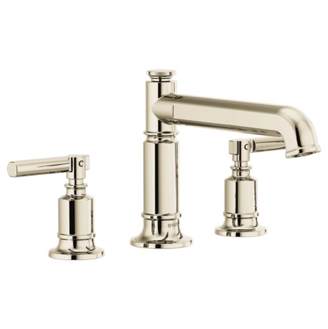 Brizo - Invari Roman Tub Faucet - Less Handles - Polished Nickel