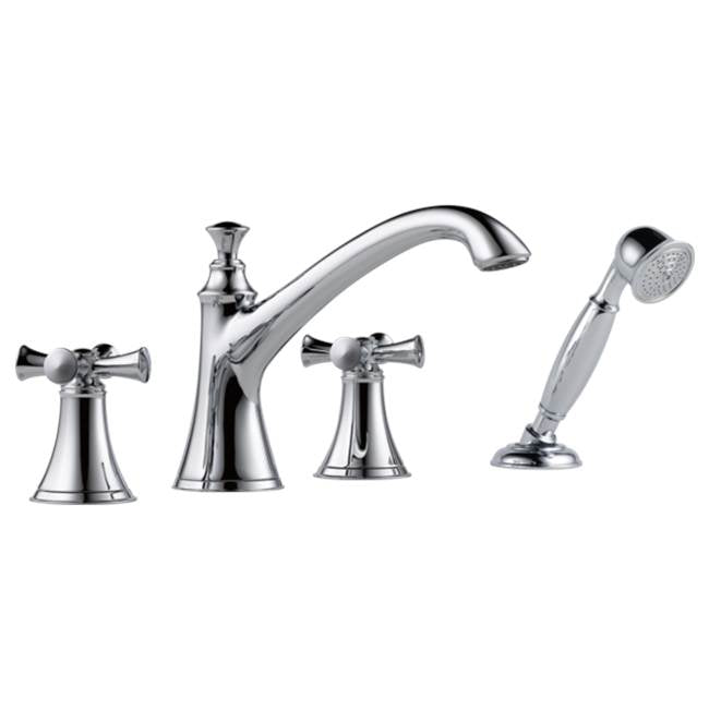 Brizo - Baliza Roman Tub Trim with Hand Shower - Less Handles - Chrome