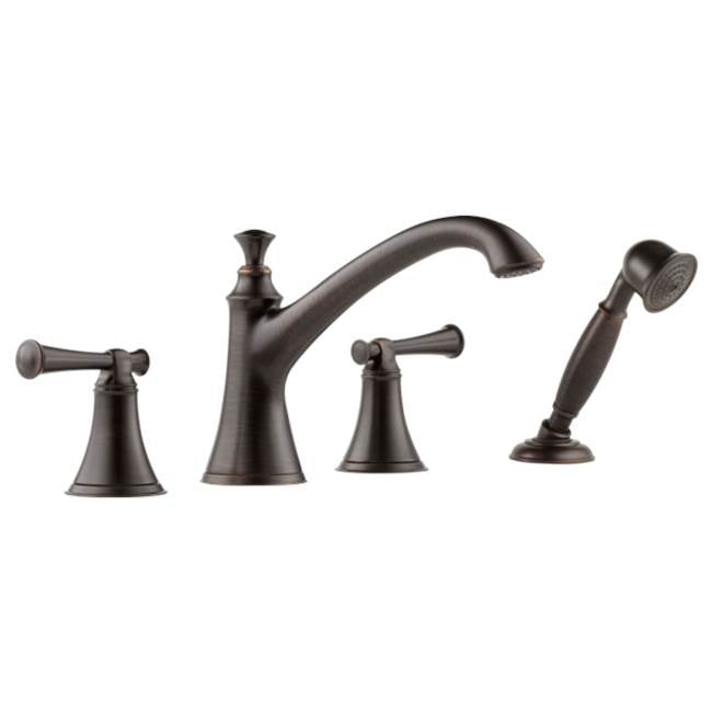 Brizo - Baliza Roman Tub Trim with Hand Shower - Less Handles - Venetian Bronze