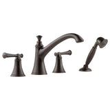 Brizo - Baliza Roman Tub Trim with Hand Shower - Less Handles - Venetian Bronze