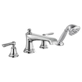 Brizo - Rook Roman Tub Faucet with Handshower - Less Handles - Chrome
