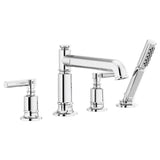 Brizo - Invari Roman Tub Faucet With Handshower - Less Handles - Chrome