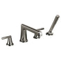 Brizo - LevoirE Roman Tub Faucet With Handshower - Less Handles - Brilliance Black Onyx