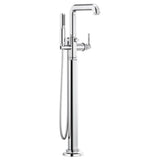 Brizo - Invari Single-Handle Floor Mount Tub Filler - Less Handle - Chrome