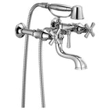 Brizo - Rook Two-Handle Tub Filler Trim Kit with Cross Handles - Chrome