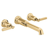 Brizo - Invari Two-Handle Wall Mount Tub Filler - Less Handles - Polished Gold