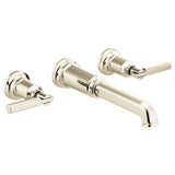 Brizo - Invari Two-Handle Wall Mount Tub Filler - Less Handles - Polished Nickel