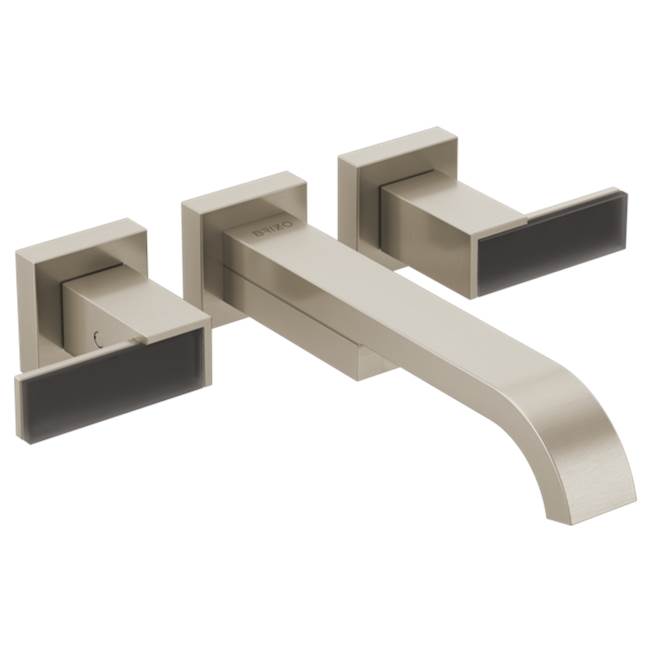 Brizo - Siderna Two-Handle Wall Mount Tub Filler - Less Handles - Brushed Nickel