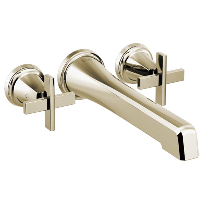 Brizo - LevoirE Two-Handle Wall Mount Tub Filler - Less Handles - Polished Nickel