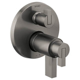Brizo - Litze TEMPASSURE THERMOSTATIC VALVE WITH 6-FUNCTION DIVERTER TRIM - Less Handles - Luxe Steel