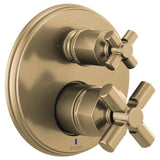 Brizo - Invari Pressure Balance Valve With Integrated 3-Function Diverter Trim - Less Handles - Luxe Gold