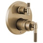 Brizo - Litze Pressure Balance Valve with Integrated 6-Function Diverter Trim - Less Handles - Luxe Gold