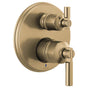 Brizo - Invari Pressure Balance Valve With Integrated 6-Function Diverter Trim - Less Handles - Luxe Gold